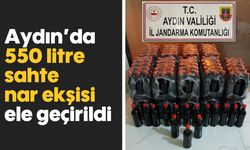 Aydın’da 550 litre sahte nar ekşisi ele geçirildi