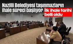 Nazilli Belediyesi taşınmazların ihale süreci başlıyor, ilk ihale tarihi belli oldu