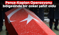 Pençe-Kaplan Operasyonu bölgesinde bir asker şehit oldu