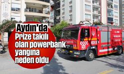 Aydın'da prize takılı olan powerbank yangına neden oldu