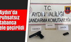 Aydın’da ruhsatsız tabanca ele geçirildi