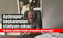 Aydınspor başkanından stadyum çıkışı