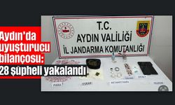 Aydın'da uyuşturucu bilançosu: 28 şüpheli yakalandı