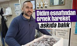 Didim esnafından örnek hareket; askıda balık