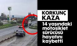 Feci kaza: 14 yaşındaki motosiklet sürücüsü hayatını kaybetti