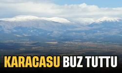 Karacasu buz tuttu