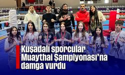 Kuşadalı sporcular Muaythai Şampiyonası'na damga vurdu