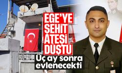 Ege'ye şehit ateşi düştü