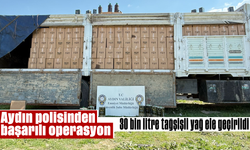 Aydın polisinden başarılı operasyon: 30 bin litre tağşişli yağ ele geçirildi