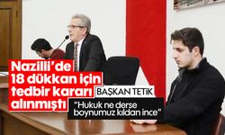 Başkan Tetik; 'Hukuk ne derse boynumuz kıldan ince'