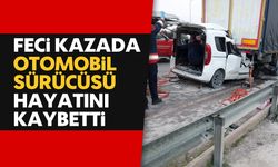Otomobil, TIR'a ok gibi saplandı; 1 ölü