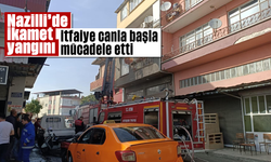 Nazilli’de ikamet yangını: İtfaiye canla başla mücadele etti