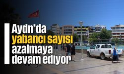 Aydın'da yabancı sayısı azalmaya devam ediyor