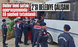 Didim’deki şafak operasyonunda 38 şüpheli tutuklandı