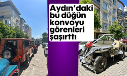 Aydın'daki bu düğün konvoyu görenleri şaşırttı