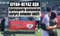 Siyah-beyaz aşk: Aydınsporlu oyuncudan sürpriz evlenme teklifi