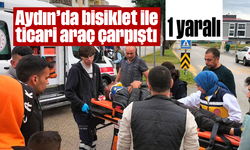 Aydın'da bisiklet ile ticari araç çarpıştı: 1 yaralı