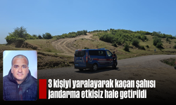 3 kişiyi yaralayarak kaçan şahıs jandarma tarafından etkisiz hale getirildi