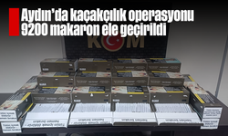 Aydın’da kaçakçılık operasyonu: 9200 makaron ele geçirildi