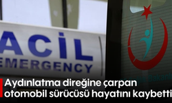 Aydınlatma direğine çarpan otomobil sürücüsü hayatını kaybetti