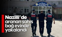 Nazilli’de aranan şahıs bağ evinde yakalandı