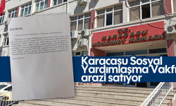 Karacasu Sosyal Yardımlaşma Vakfı arazi satıyor