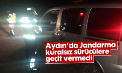 Aydın'da Jandarma kuralsız sürücülere geçit vermedi