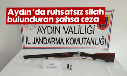 Aydın'da ruhsatsız silah bulunduran şahsa ceza