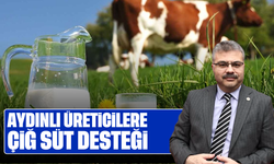 Aydınlı üreticilere çiğ süt desteği