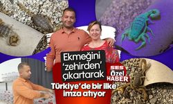 Ekmeğini ''zehirden'' çıkartarak Türkiye'de bir ilke imza atıyor
