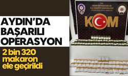 Aydın'da başarılı operasyon: 2 bin 320 makaron ele geçirildi