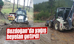 Bozdoğan’da yağış heyelan getirdi