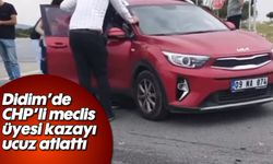 Didim'de CHP’li meclis üyesi kazayı ucuz atlattı
