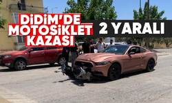 Didim'de motosiklet kazası; 2 yaralı
