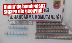 Didim’de bandrolsüz sigara ele geçirildi