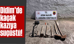 Didim'de kaçak kazıya suçüstü!