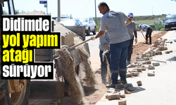 Didim'de yol yapım atağı sürüyor