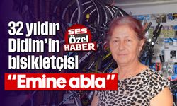 32 yıldır Didim’in bisikletçisi “Emine abla”
