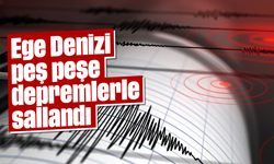 Ege Denizi peş peşe depremlerle sallandı