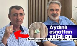 Aydınlı esnaftan vefalı anı: Ecevit sevgisini, parmağında taşıyor