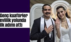 Genç kuaförler, evlilik yolunda ilk adımı attı