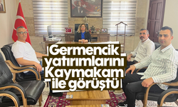 Germencik yatırımlarını Kaymakam ile görüştü