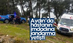 Aydın’da hastanın imdadına jandarma yetişti