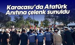 Karacasu'da Atatürk Anıtına çelenk sunuldu