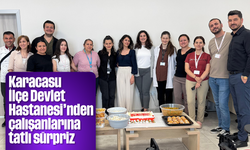 Karacasu İlçe Devlet Hastanesi'nden çalışanlarına tatlı sürpriz