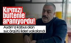 Kırmızı bültenle aranıyordu! Aydın'a kabus olan suç örgütü lideri yakalandı