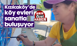 Kızılcaköy’de köy evleri sanatla buluşuyor
