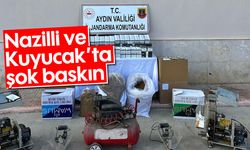 Nazilli ve Kuyucak'ta şok baskın