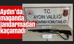 Aydın'da maganda jandarmadan kaçamadı