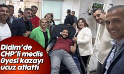 Didim'de CHP’li meclis üyesi kazayı ucuz atlattı